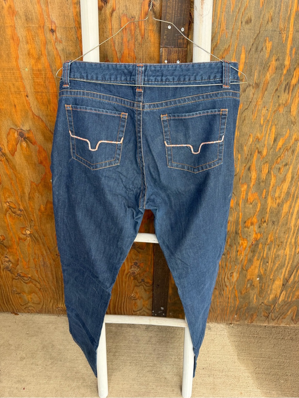 Kimes Ranch Dark Blue Denim Wide Leg Jeans